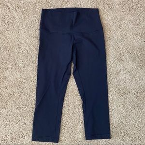 Lululemon Wunder Under Black Cropped Leggings 10
